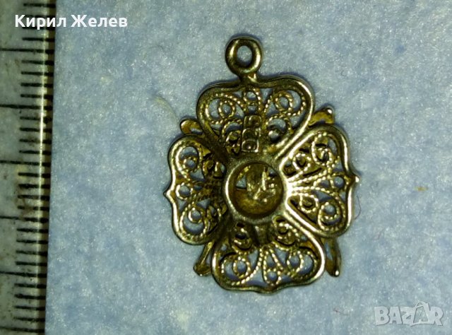 ВЕЛИКОЛЕПЕН ФЛОРАЛЕН ФИЛИГРАНЕН СРЕБЪРЕН РЕТРО МЕДАЛЬОН СРЕБРО 925 РЪЧНА МАЙСТОРСКА ИЗРАБОТКА 39972, снимка 13 - Антикварни и старинни предмети - 42466399