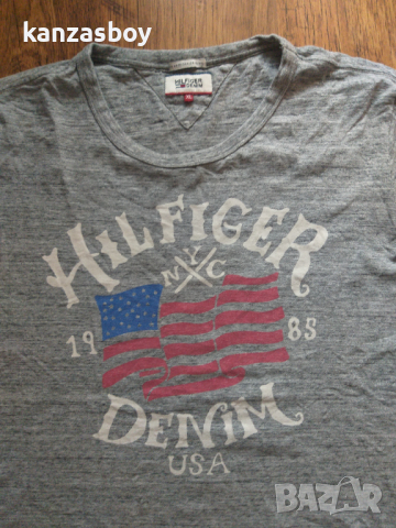 tommy hilfiger - страхотна мъжка тениска, снимка 1 - Тениски - 36261984