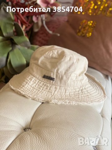шапка JACQUEMUS Le Bob Artichaut bucket hat, снимка 6 - Шапки - 42685847