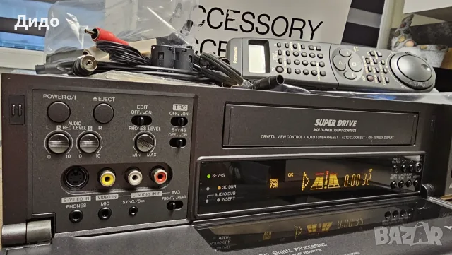 🔥 S-VHS Видеорекордер Panasonic NV-HS950 – Пълен Комплект & Топ Състояние!, снимка 5 - Плейъри, домашно кино, прожектори - 55891664