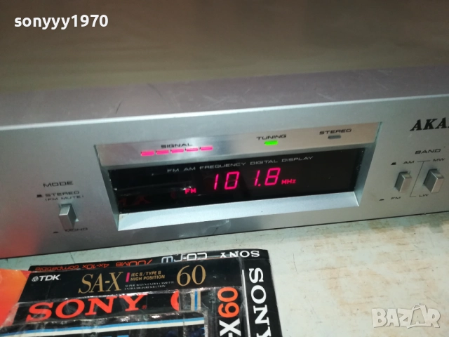 AKAI AT-K22L TUNER-MADE IN JAPAN 3011251303, снимка 5 - Ресийвъри, усилватели, смесителни пултове - 52591503