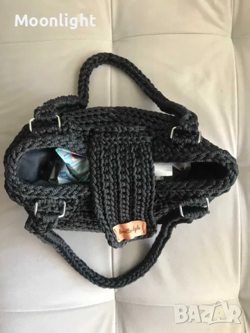 Ръчно плетена чанта Handmade, снимка 3 - Чанти - 52629214