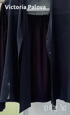 Лукс блуза/риза оригинал MARELLA с коприна креп Италия, снимка 3 - Ризи - 49915318