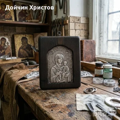 Богородица Одигитрия , снимка 3 - Икони - 56123917