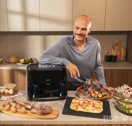 Еър фрайър CECOTEC Cecofry&Grill Smokin Prime 11000 11L 10 автоматични програми, снимка 7 - Фритюрници - 56182632