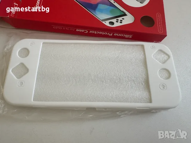 Силиконов кейс Mim за Nintendo Switch OLED - white, снимка 2 - Аксесоари - 56329909