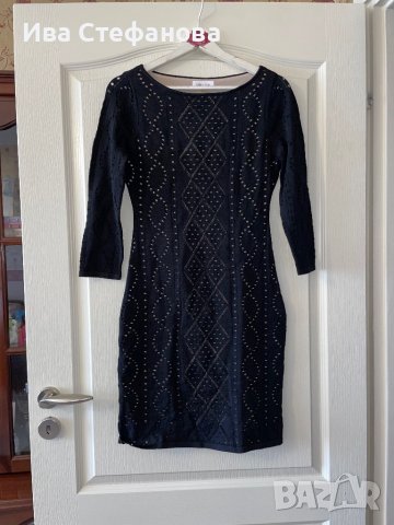 Нова черна елегантна официална парти коктейлна рокля Calvin Klein , снимка 8 - Рокли - 42457104