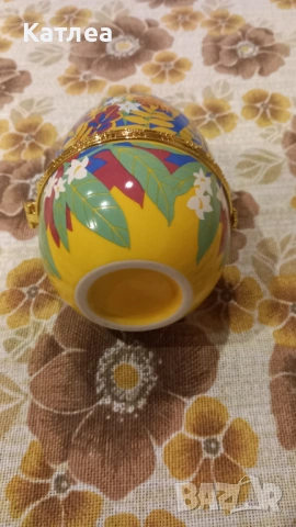 Голямо порцеланово яйце , снимка 5 - Декорация за дома - 53621079