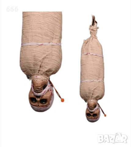 Декорация за Хелоуин Мумия с LED и звук, Аксесоари за парти, 76 см