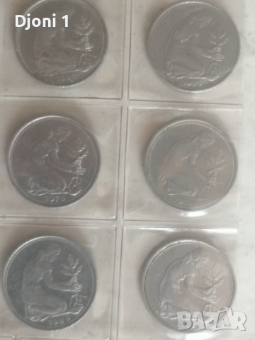 50 pfennig , снимка 3 - Нумизматика и бонистика - 53286274