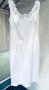 Бяла рокля BENETTON, памук, снимка 2