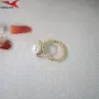 Пръстен с 14К златно покритие 224956, снимка 3
