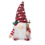 Светеща коледна играчка – Декорация с LED осветление и плетена шапка, снимка 7