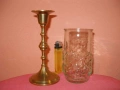 Свещник Ваза-Бронз Стъкло, снимка 10