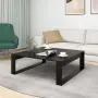 vidaXL Маса за кафе, черна, 100x100x35 см, инженерно дърво, снимка 3