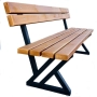 Градинска Пейка - Дърво и Метал, Дължина 180/200см, снимка 4