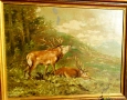 Стара маслена картина Елен,Сърни,победител,подпис. , снимка 9