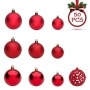Комплект коледни топки червени 3–6 см 50 бр._1184591, снимка 2