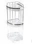 Етажерка за баня Rosberg R53001A2, 2нива/3нива ъгъл, 21x21x39см., снимка 4