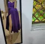 рокля сатен с цепка, снимка 1