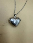 Сребърен ланец със сребърна висулка сърце /925/, снимка 3
