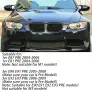 BMW M3 Style гланцови черни капаци за странични огледала за 3 Series E90 2005–2009 , снимка 10