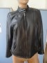 Стилно черно кожено дамско яке, естествена кожа, дамско палто, сако, дамска връхна дреха, манто, снимка 13