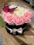 Вечни рози в кутия, снимка 1 - Подаръци за жени - 44448069