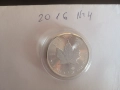 СРЕБРО 1 OZ КАНАДСКИ КЛЕНОВ ЛИСТ 2016 1 УНЦИЯ, снимка 1