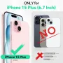 TUCCH кожен калъф за iPhone 15 Plus с отделение за карти, черен, снимка 2