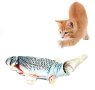 Котешка играчка Плюшена рибка с движение 28 см, снимка 3