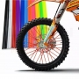 Декорация за спици на мотор, спици за велосипед, ATV,  различни цветове