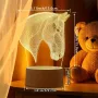 Холограмна 3D LED лампа - Конска глава, снимка 6