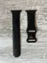 Дамска черна гумена каишка за Apple Watch с релефни детайли 🖤, снимка 1