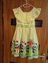 Зелена детска рокля, снимка 1 - Детски рокли и поли - 40897429