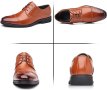 Мъжки официални обувки с връзки Brogues Derbys Oxford, 40, снимка 3