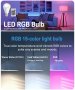 LED RGB крушка,16-цвята,E27 Основа 220V,10W Димируемо 24-клавишно дистанционно управление, снимка 3