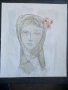 Рисунка портрет момиче, снимка 1