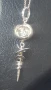 Сребърно колие. Сребърна висулка., снимка 6