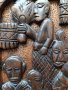 Старо африканско пано дърворезба., снимка 5