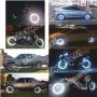 Светлоотразителни кантове ленти за джанти автомобил джип мотор светещи фолио бели, снимка 2