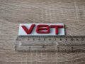 Ауди Audi V8T емблеми надписи червени, снимка 2