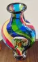 Голяма масивна ваза Murano style glass , снимка 12