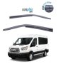 Ветробрани Черни Външни за Форд Транзит Ford Transit 2014 - 2021 Предни Комплект 2 броя, снимка 1