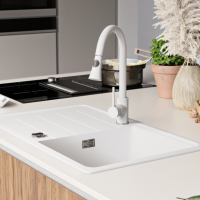 ТОП продукт Кухненска Мивка от гранит модел Копенхаген Smart Бяла, снимка 7 - Други - 36185230