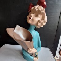 декоративна статуетка момиче - вазичка за изкуствени цветя, снимка 5 - Декорация за дома - 40999180