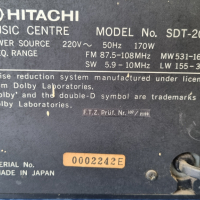 Vintage ретро стерио система Hitachi SDT-2000 с колони, снимка 7 - Антикварни и старинни предмети - 44526211