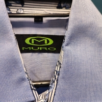 MURO SlimFit  Риза/Мъжка S/Памук , снимка 3 - Ризи - 36080014