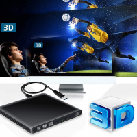 Външно Blu-Ray CD/DVD/RW  устройство, 3D Blu- Ray, USB 3.0, алуминиев корпус, снимка 4 - Други - 36154457