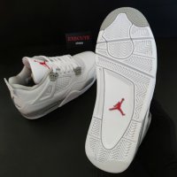 Nike Air Jordan 4 Retro White Oreo Нови Оригинални Обувки Размер 41 Номер Бели , снимка 12 - Кецове - 41681464